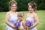 Bridesmaids bouquets vanda orchids